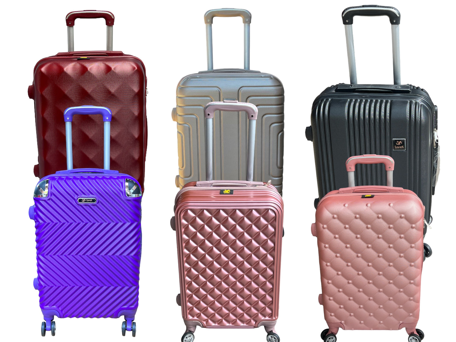 VIPER 4 Wheel Lightweight 20" Cabin Suitcases