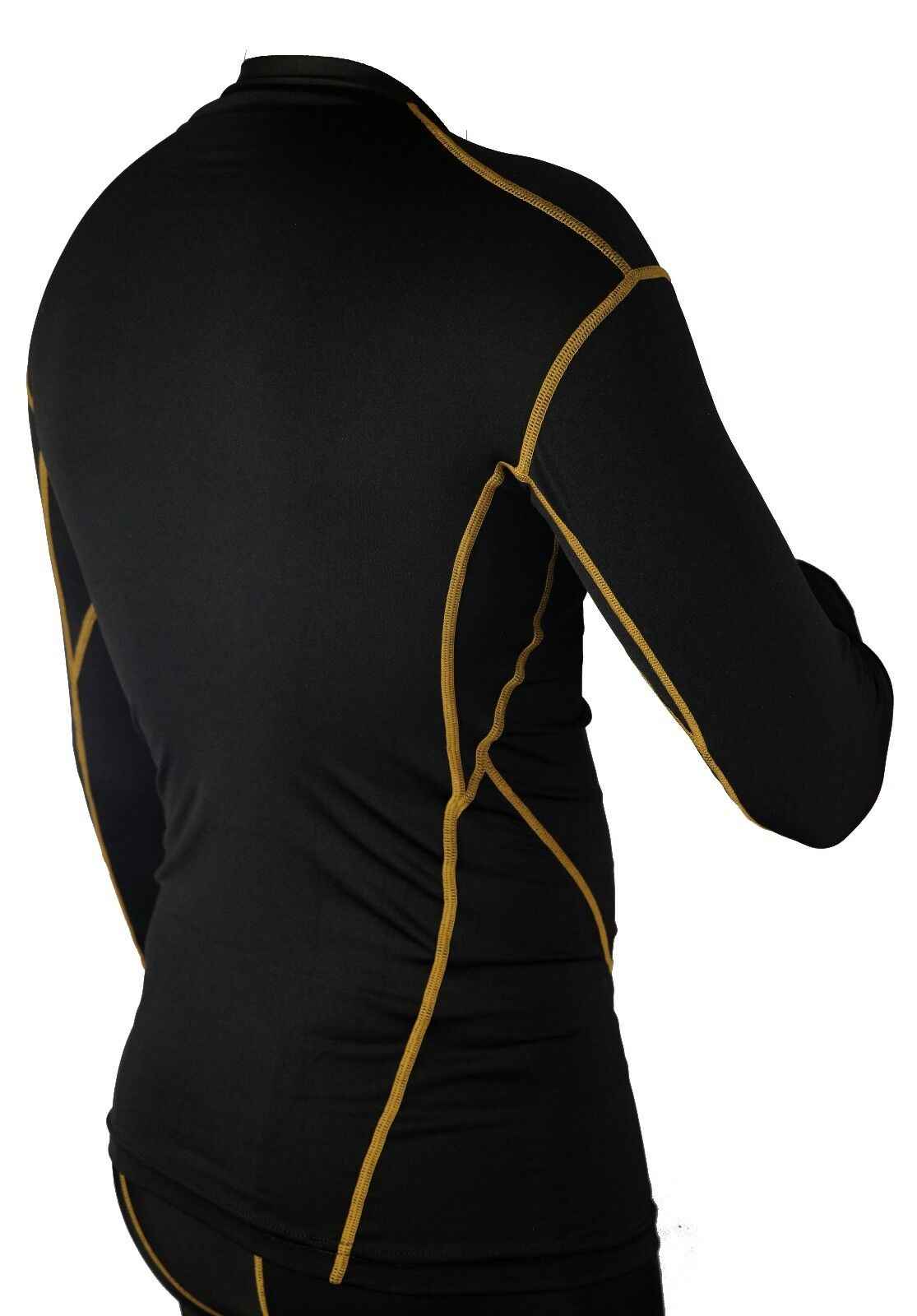 VIPER Men's Long Sleeve Base Layer Compression Athletic Underwear Shirt Tights Top & Shorts Set Set