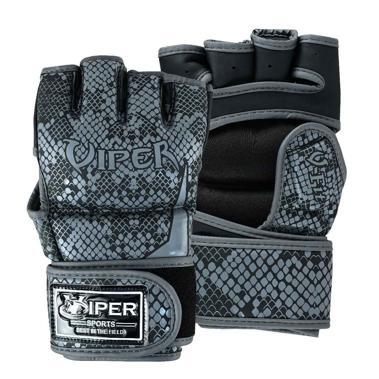 VIPER Premium Snakeskin Combat Gloves | MMA Kickboxing Muay Thai