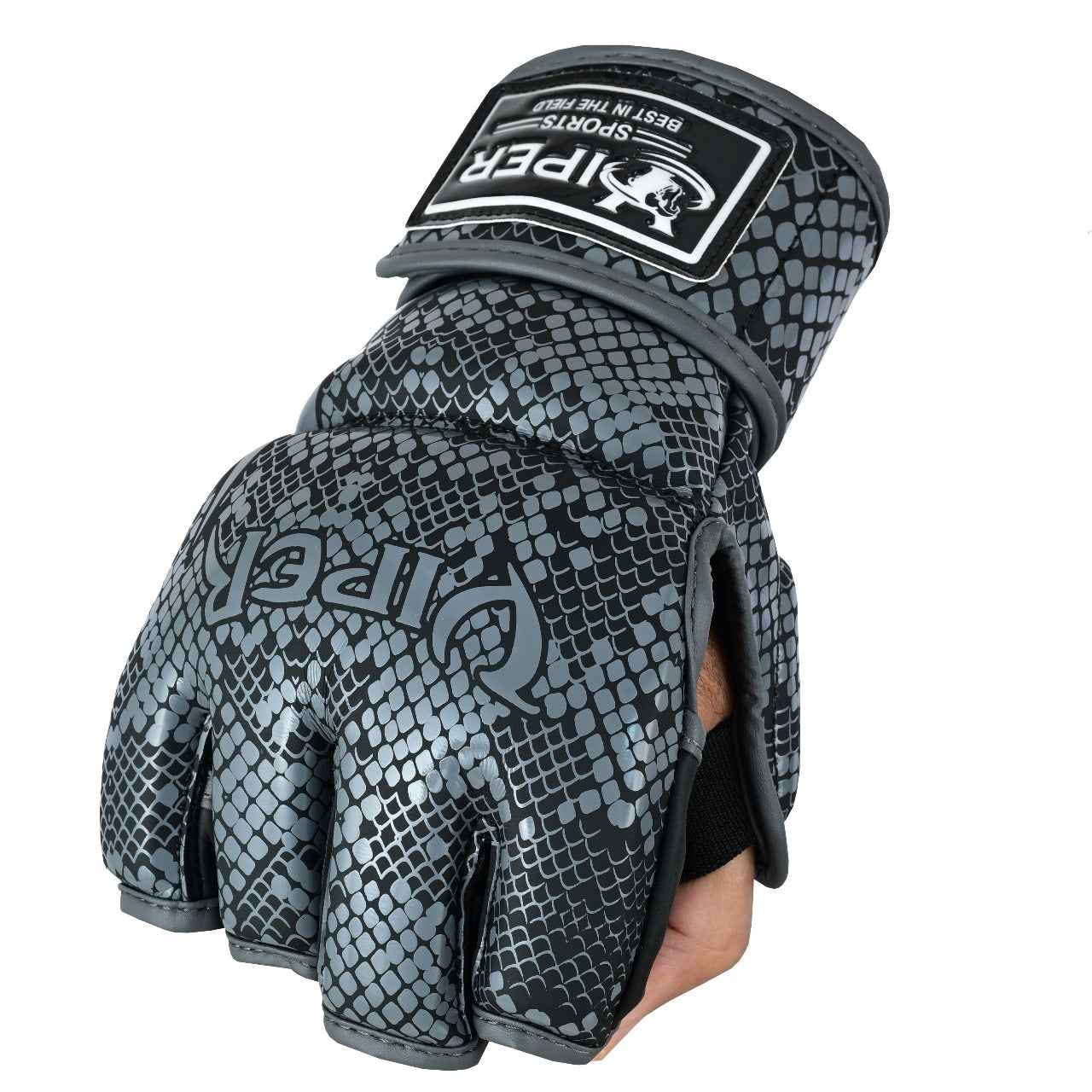 VIPER Premium Snakeskin Combat Gloves | MMA Kickboxing Muay Thai