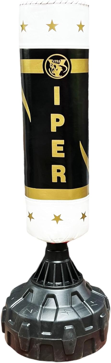 VIPER 5.5FT Freestanding Punchbag Set – Boxing & Kickboxing Bag with Gloves & Accessories for Home Gym Training