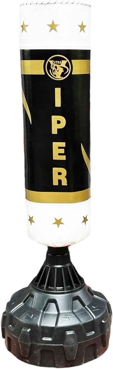 VIPER 5.5ft Freestanding Boxing Punch Bag Set | Gloves & Accessories for Home Gym