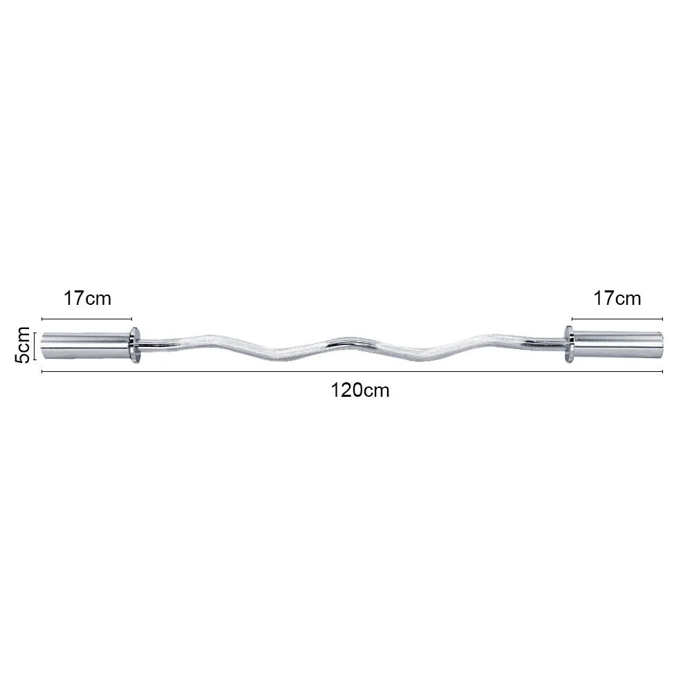 VIPER 4FT Olympic Barbell EZ Curl Bar