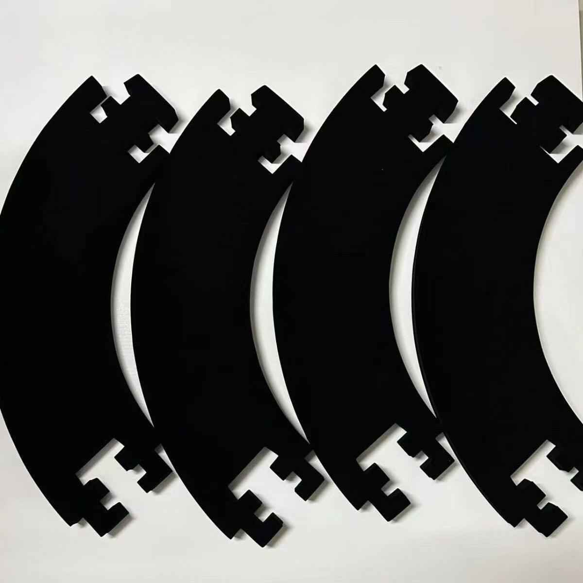 VIPER Black Dartboard Surround – 4 Piece EVA Foam Wall Protector for Dart Board, High Density Protection Ring for Steel Tip Darts