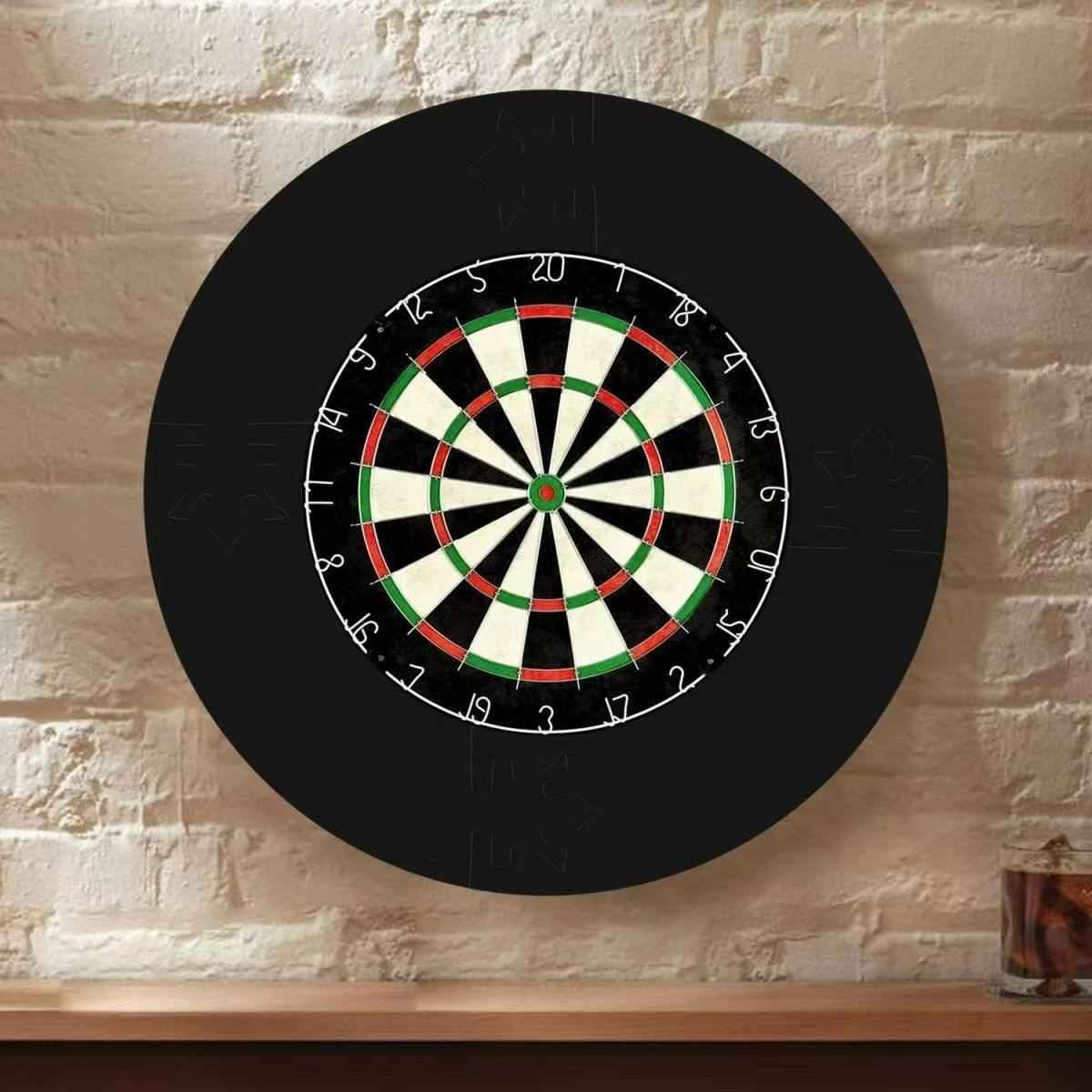 VIPER Black Dartboard Surround – 4 Piece EVA Foam Wall Protector for Dart Board, High Density Protection Ring for Steel Tip Darts