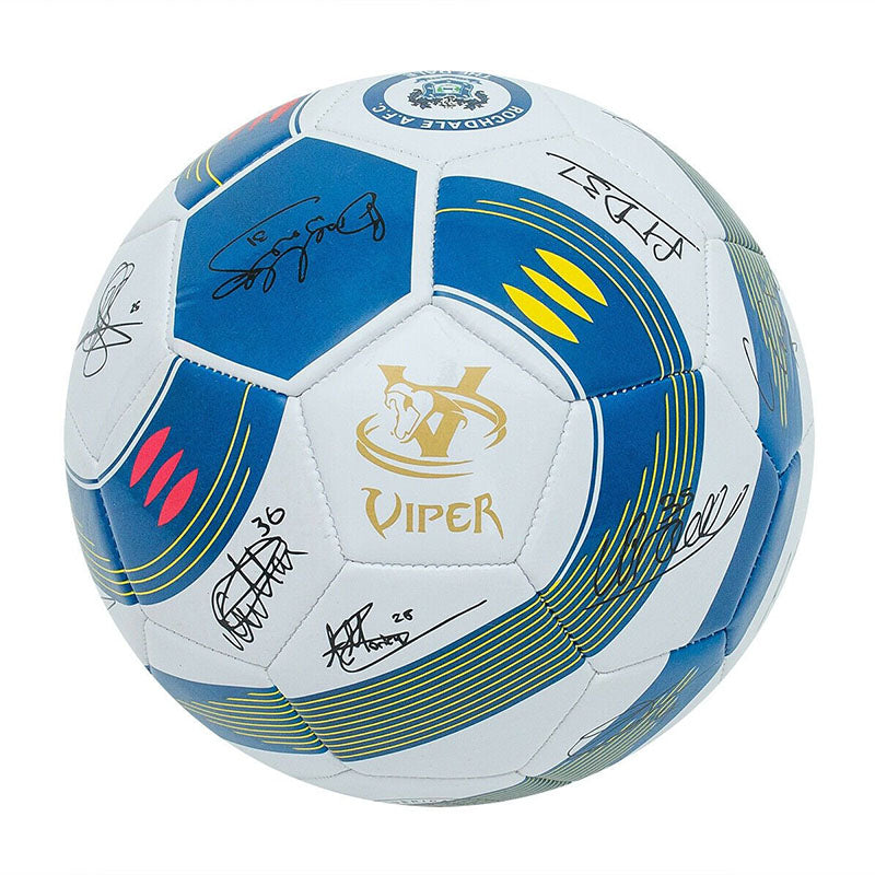 Football Soccer Ball Rochdale AFC Centenary Year 2019 -2020 Signed by Players