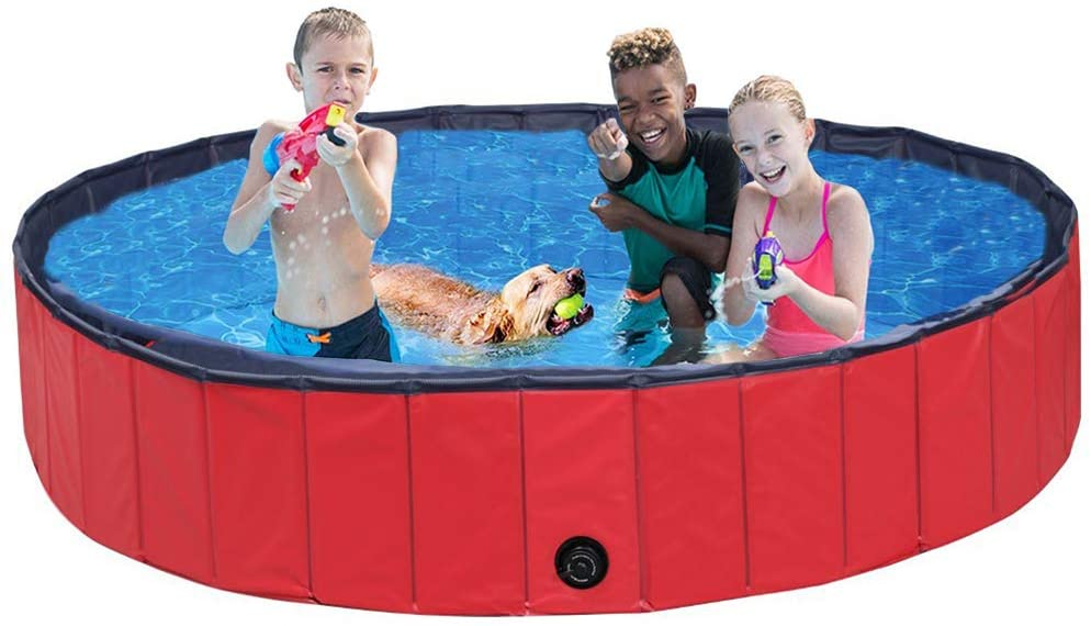 VIPER Red Paddling Pool for Children and Pets