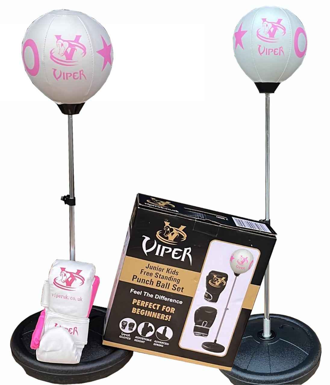 Viper Kids Free Standing Boxing Punch Bag Speed Ball & Mitts Gloves Set