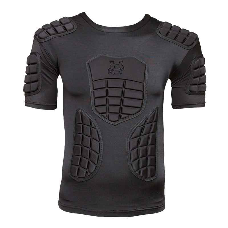 VIPER V-FIT Rugby Shoulder Pads Body Armour Rugby Training Fitness Rugby Head Pads (Full Black)