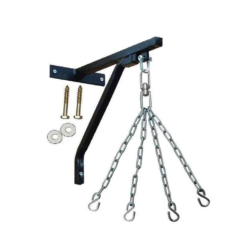 VIPER Heavy Duty Punch Bag Wall Bracket with Chain | Steel Mount Hanging Stand