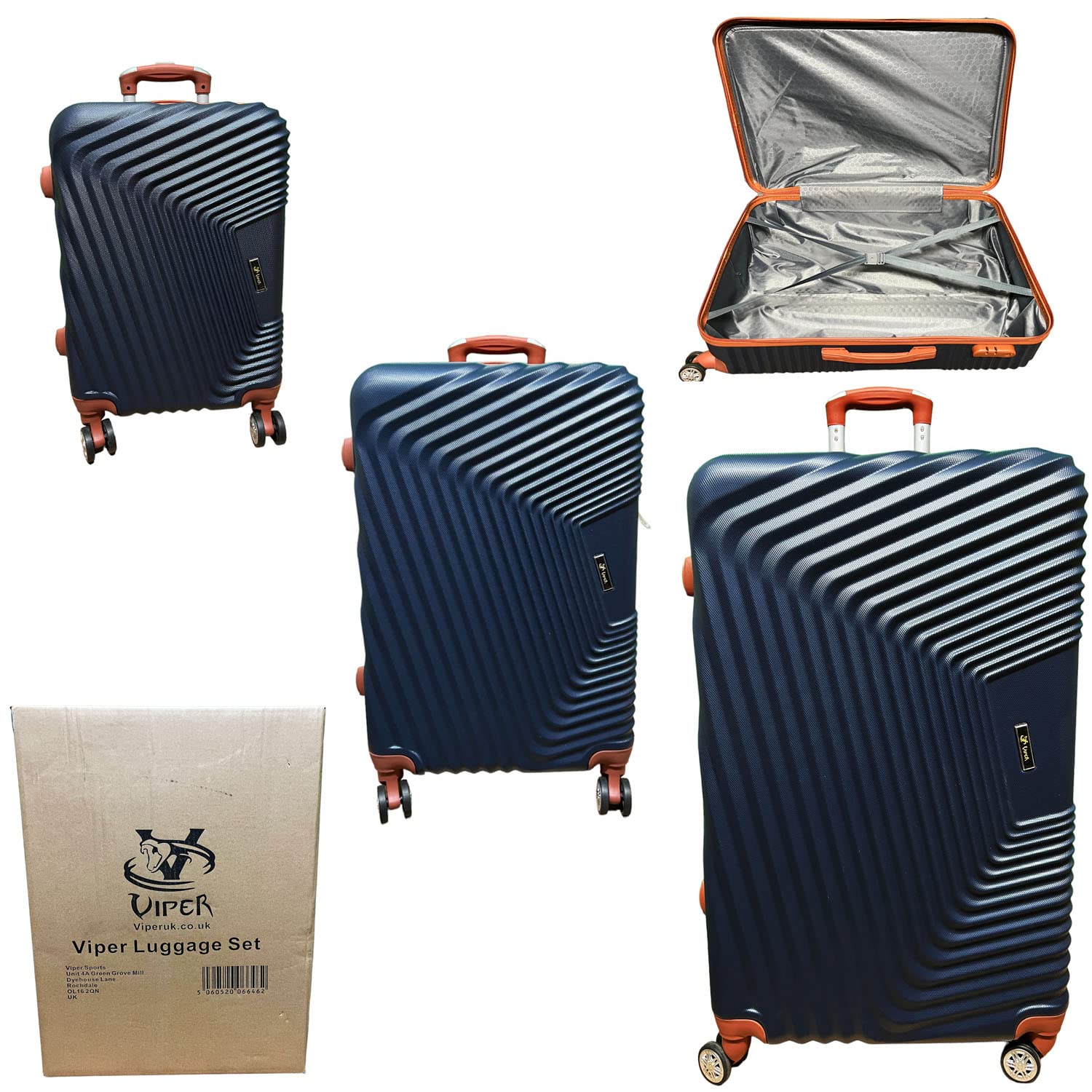 VIPER 4 Wheel Lightweight Suitcases