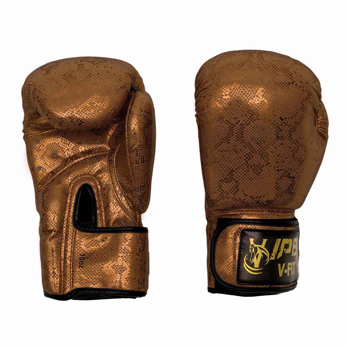 VIPER Professional Leather Boxing Gloves | Brown Sparring Punch Bag MMA