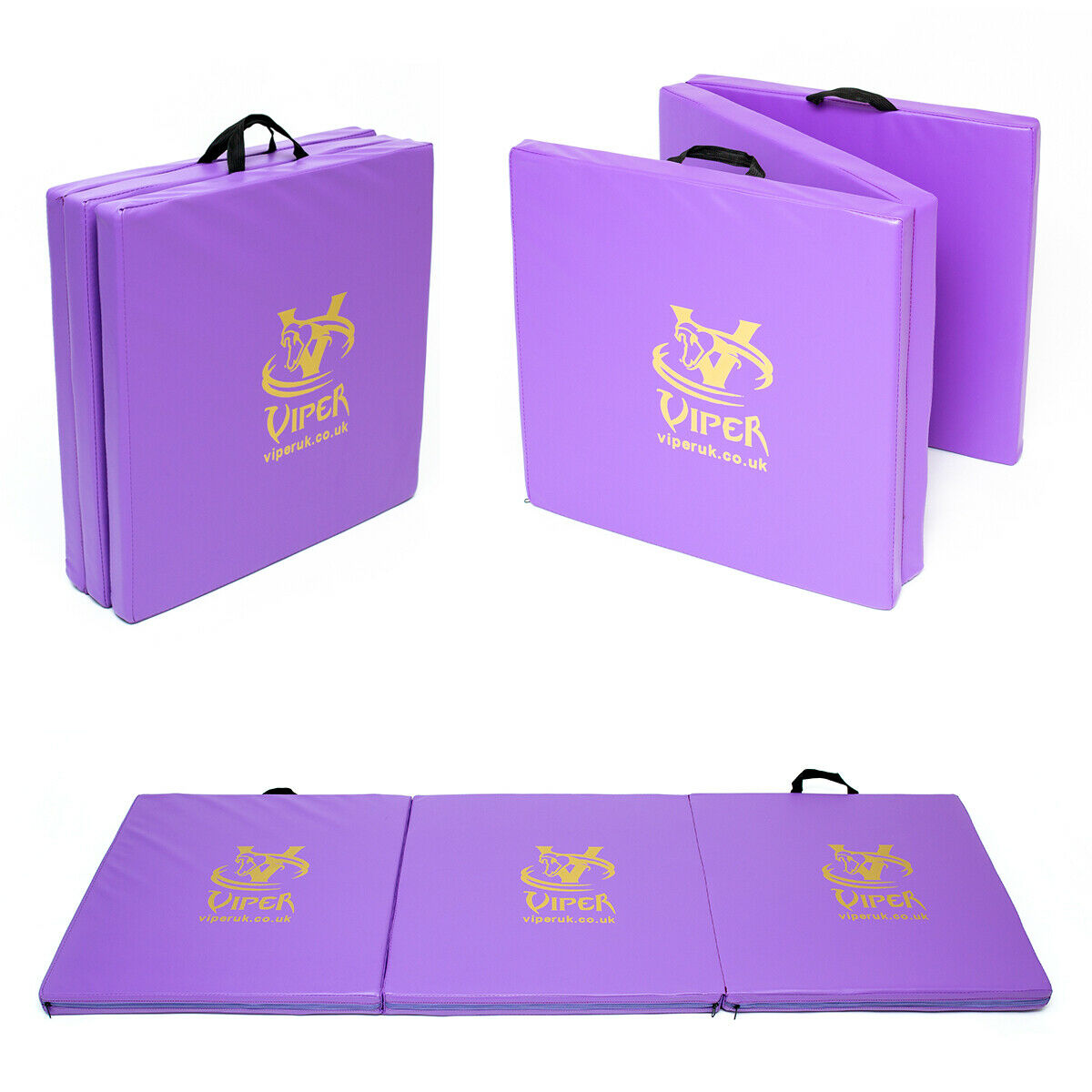 Viper Exercise Tri Folding Yoga Mats Gymnastic Mat Foldable Gym Exercise Camping Crash Floor Mat