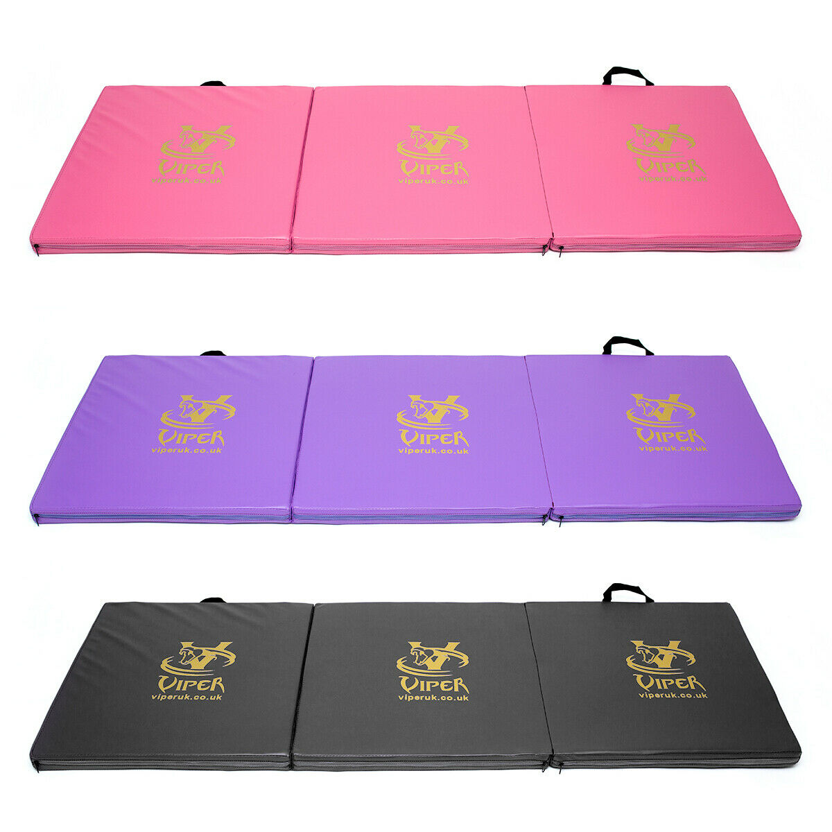 Viper Exercise Tri Folding Yoga Mats Gymnastic Mat Foldable Gym Exercise Camping Crash Floor Mat