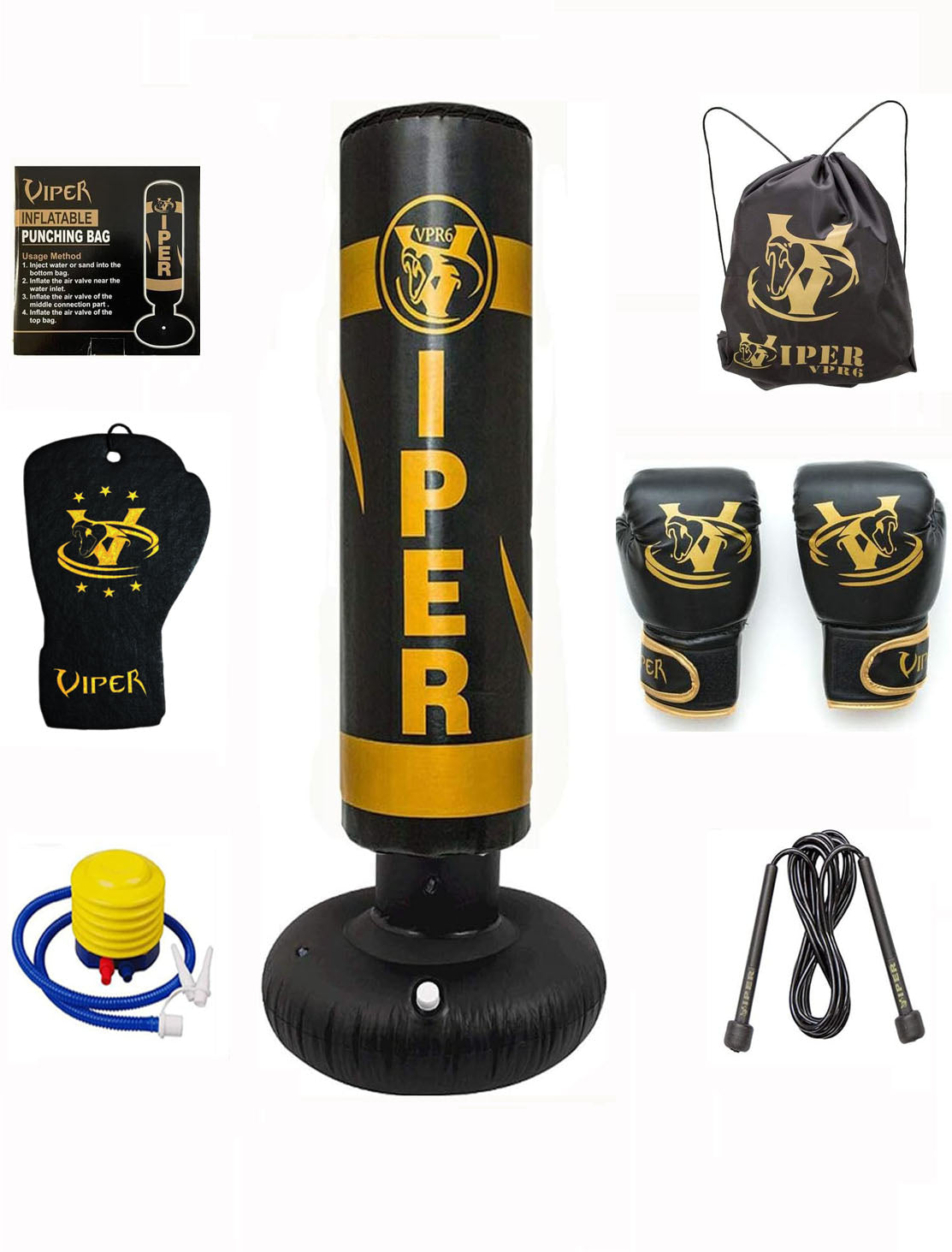 VIPER Free Standing Boxing Inflatable Punching Bag