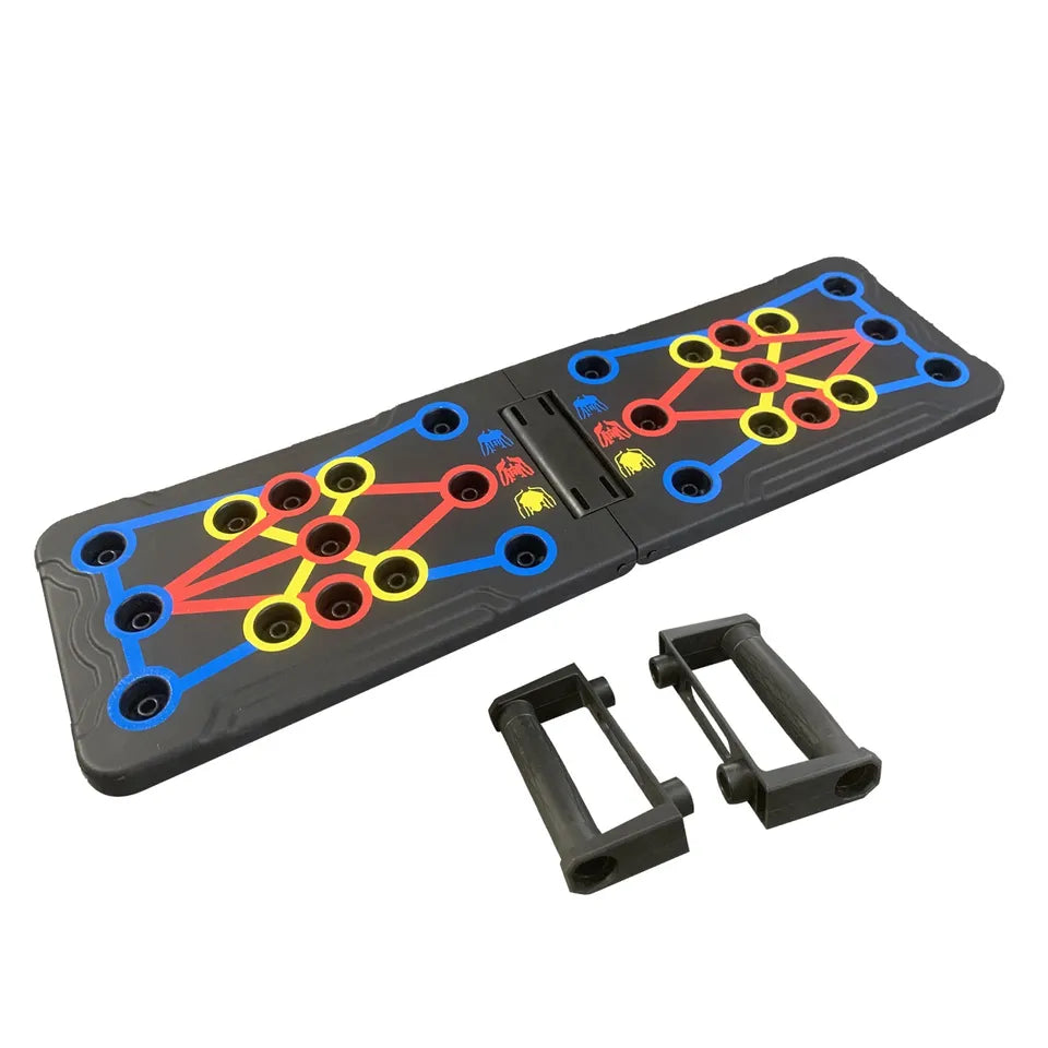 VIPER Foldable Push Up Board -14 In 1 Body Building Rack Exercise Tools Workout Push