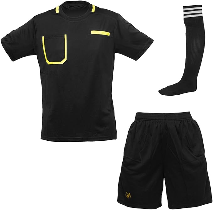 VIPER Football Rugby Hockey Referee Kit Shirt Soccer Set Top Socks Shorts Sleeves Uniform Sport Kit
