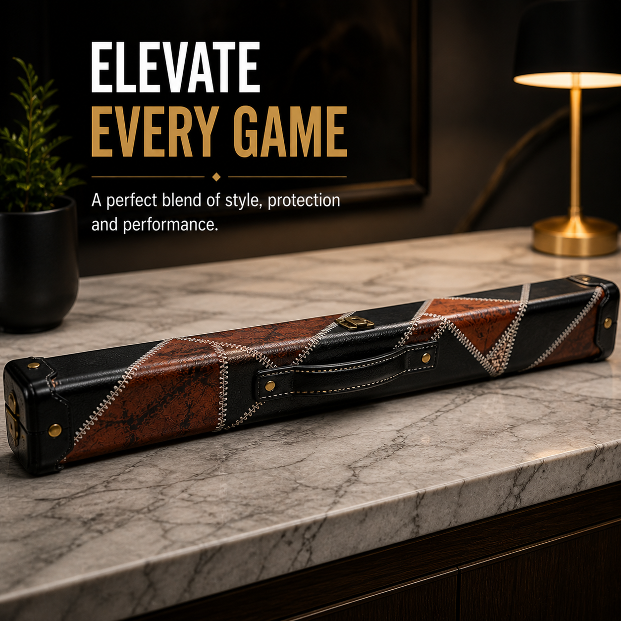VIPER Snooker Cue Case – 3/4 Hard PU Leather Cue Case for Pool & Snooker (Multiple Designs)