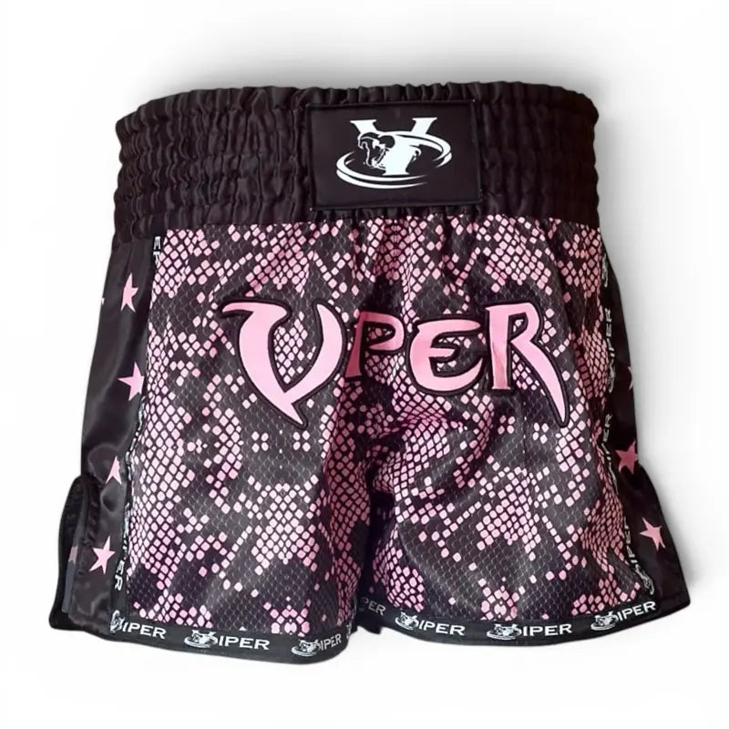 Viper Snake Print Muay Thai Shorts – MMA & Kickboxing Fight Shorts