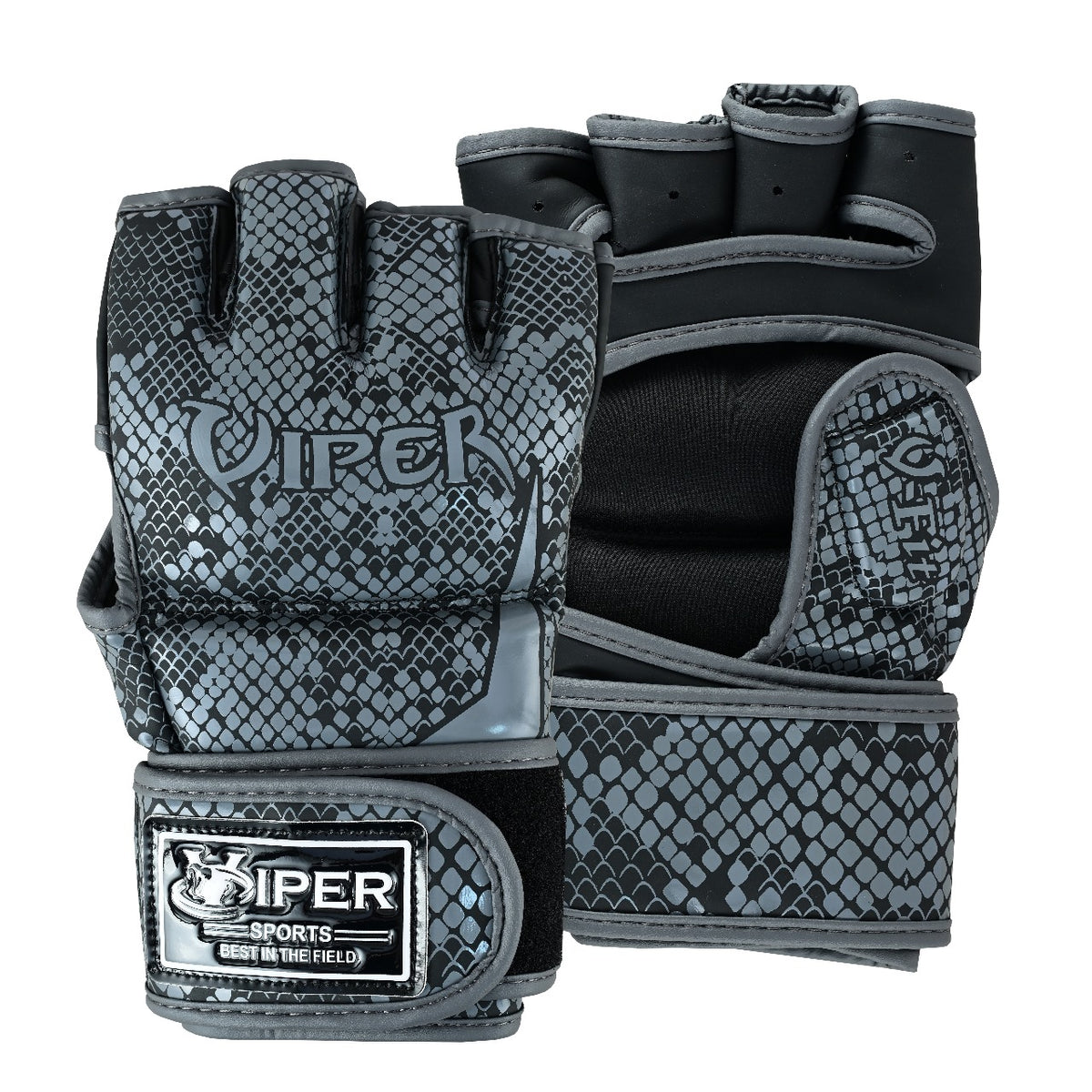 VIPER Premium Snake Skin Combat Gloves – Maximum Grip &amp; Protection for MMA, Kickboxing &amp; Muay Thai
