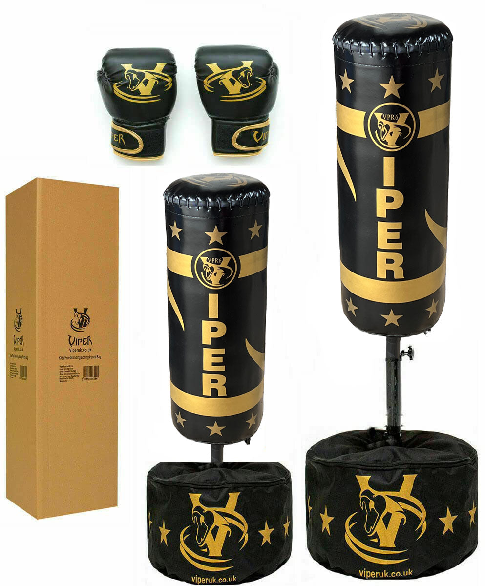 Free Standing Boxing Punch Bag Stand Heavy Martial Arts Kick Sparring Set MMA