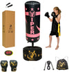 VIPER Kids Boxing Free Standing Punch Bag Set (Black/Pink)