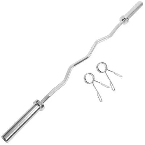 Viper Olympic Barbell Bar - Olympic Weight Lifting Bar for 2 Inch Weights Plates Barbell for Bench Press, Squats, Curls, Deadlift and Powerlifting - Spring Collars FREE collars