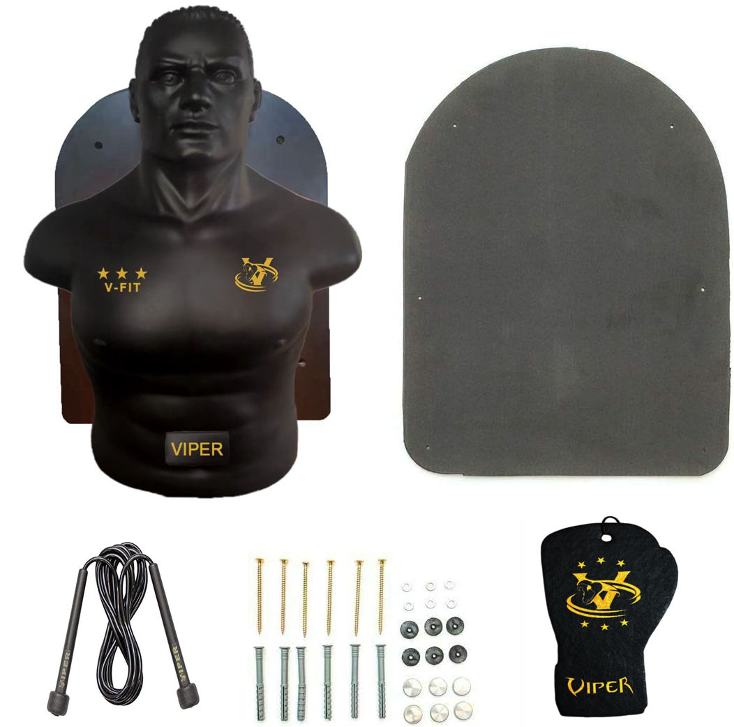 Viper Wall Mounted Dummy Boxing Punch bag | MMA Martial Arts Torso Uppercut Hook Pad