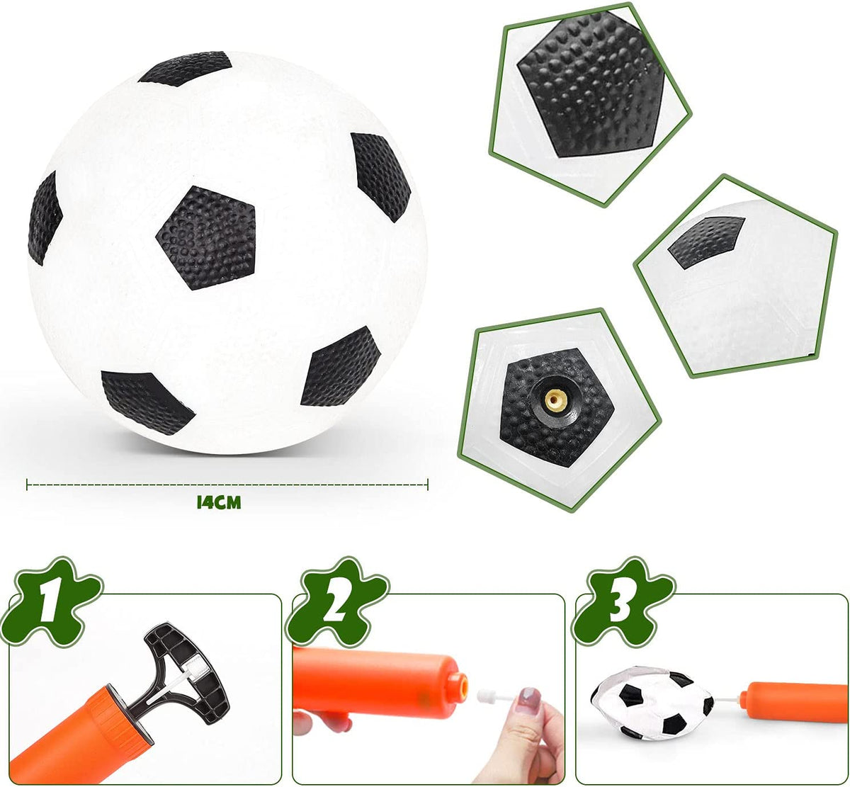 VIPER Football Goals for Kids Unisex Indoor/Outdoor Post Football Net Soccer Game Training Set (2 NETS, 1 FOOTBALL, PUMP)