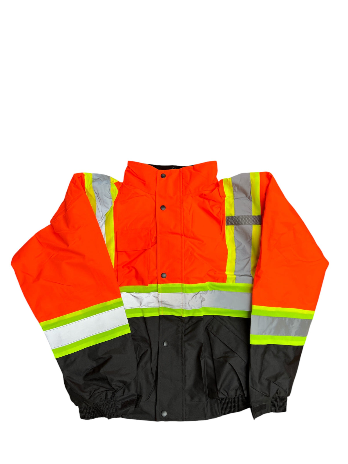 VIPER Work Fleece Hi Vis Viz Visibility Lined Work Fleece Jacket Water Proof Windproof Padded Workwear Jacket Coat With Concealed Hood Reflective