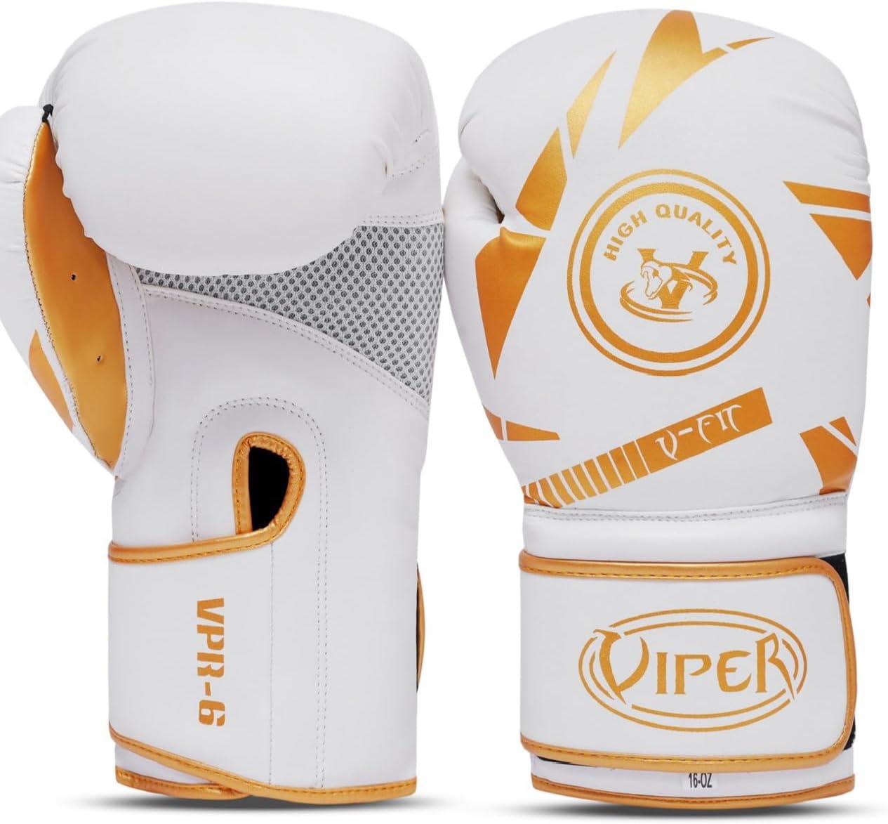 Viper Boxing Gloves for Training Punching Sparring Punching Bag Boxing Bag Gloves Punch Bag Mitts Fighting Gloves White