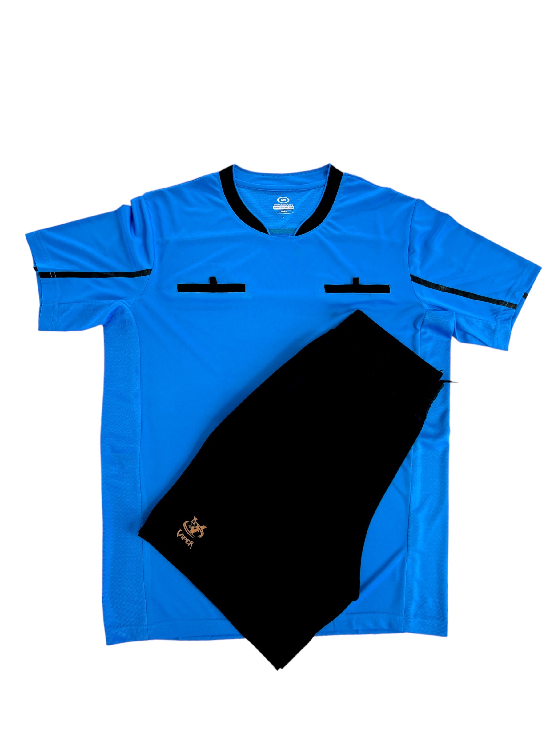 VIPER Football Rugby Hockey Referee Kit Shirt Soccer Set Top Socks Shorts Sleeves Uniform Sport Kit