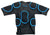 VIPER V-FIT Rugby Shoulder Pads Body Armour Rugby Training Fitness Rugby Head Pads (Black/Blue)