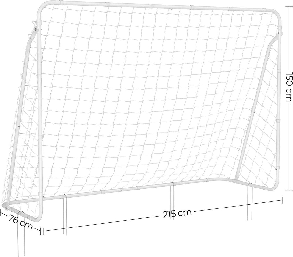 Fottball Net Shape VIPER Football Steel Goal Net 7ft x 5ft Quick & Easy Assembly, Outdoor ...