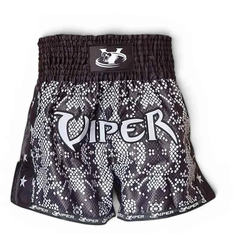Viper Snake Print Muay Thai Shorts – MMA & Kickboxing Fight Shorts
