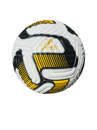 VIPER Size 4 Football, Training, Match, Size 4 Football, Football Lightweight Football for Boys, Girls, Kids, & Adults Soccer Ball Professional Club Team Indoor & Outdoor Yellow Black