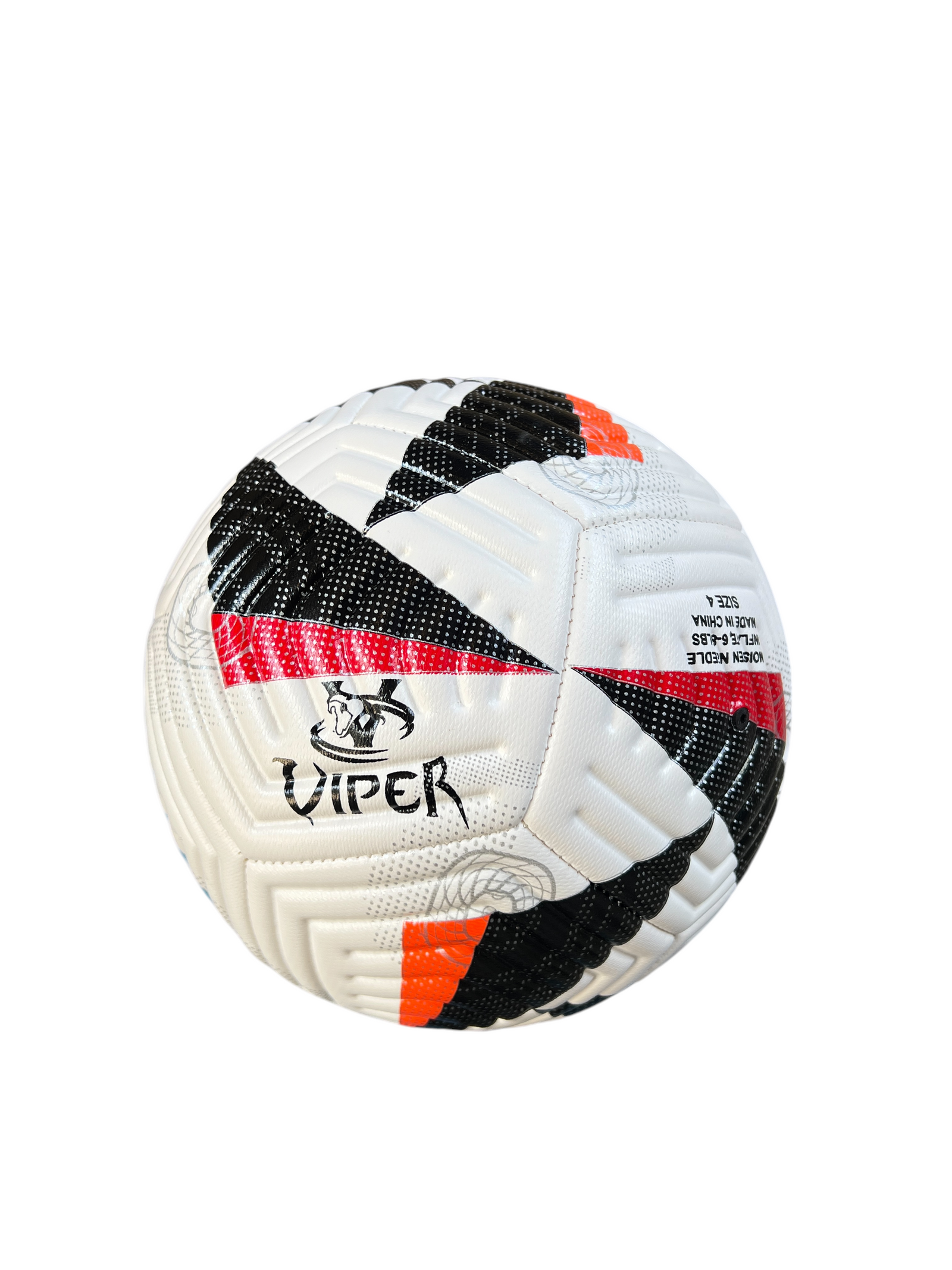 VIPER Euro Size 4 Football, Training, Match, Size 4 Football, Football Lightweight Football for Boys, Girls, Kids, & Adults Soccer Ball Professional Club Team Indoor & Outdoor Red/Black/Blue