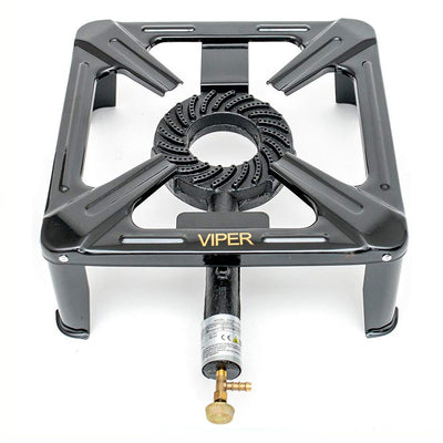 Viper LPG Gas Burner Cooker Cast Iron Gas Boiling Ring Camping 8kw 100kg Pot