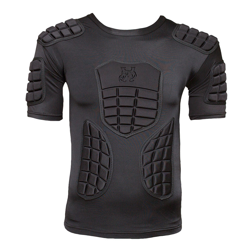 VIPER Rugby Shoulder Pads Body Armour (Full Black)