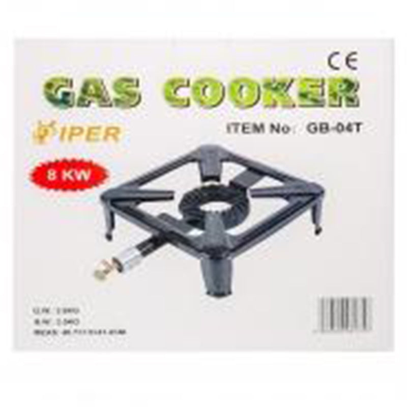 Viper LPG Gas Burner Cooker Cast Iron Gas Boiling Ring Camping 8kw 100kg Pot