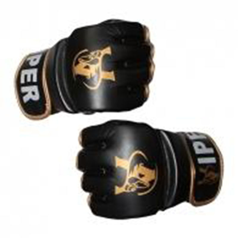 VIPER Boxing Grappling Gloves Fight Punch Training Mitts Gold