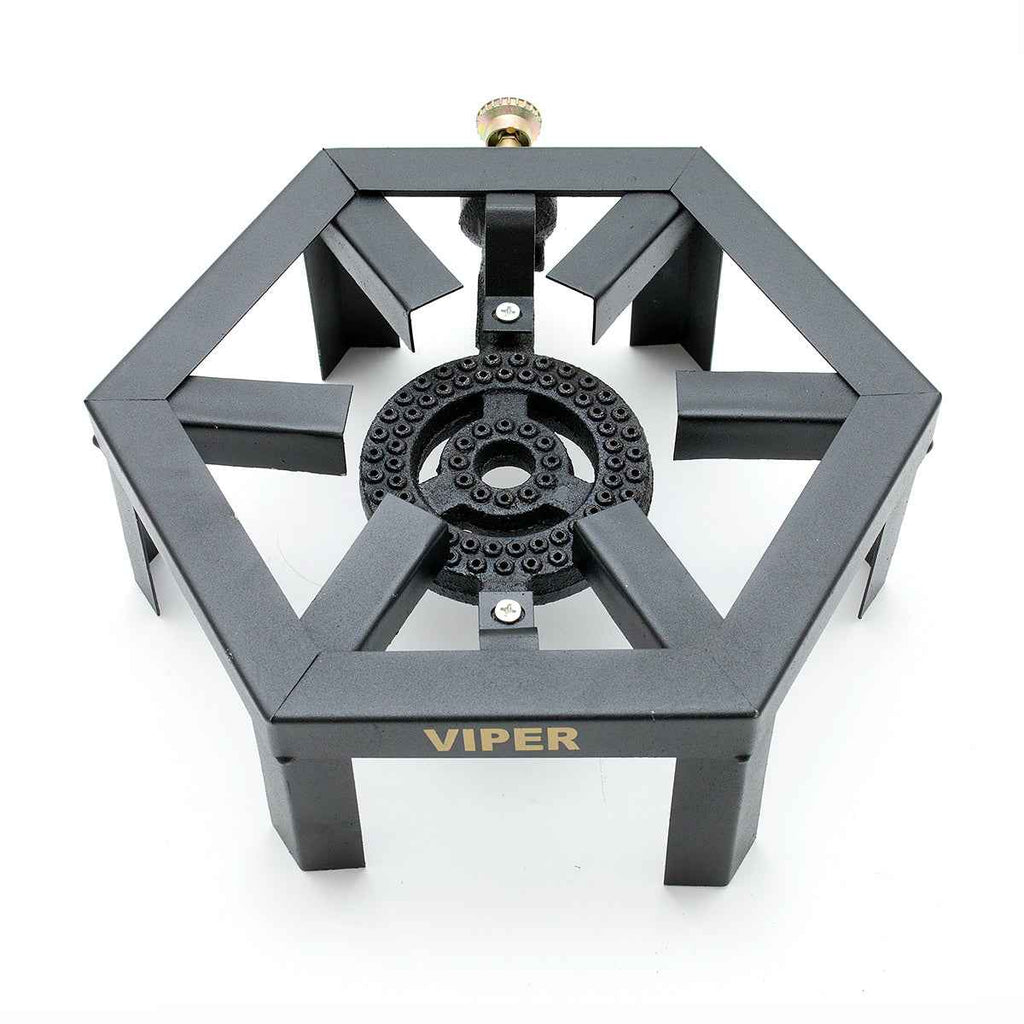 20.8KW Heavy Duty Cast Iron LPG Gas Ring Cooker Burner 4 Burner Catering Outdoor