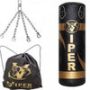 Viper 4ft Boxing Punch Bag Filled Heavy with Chain