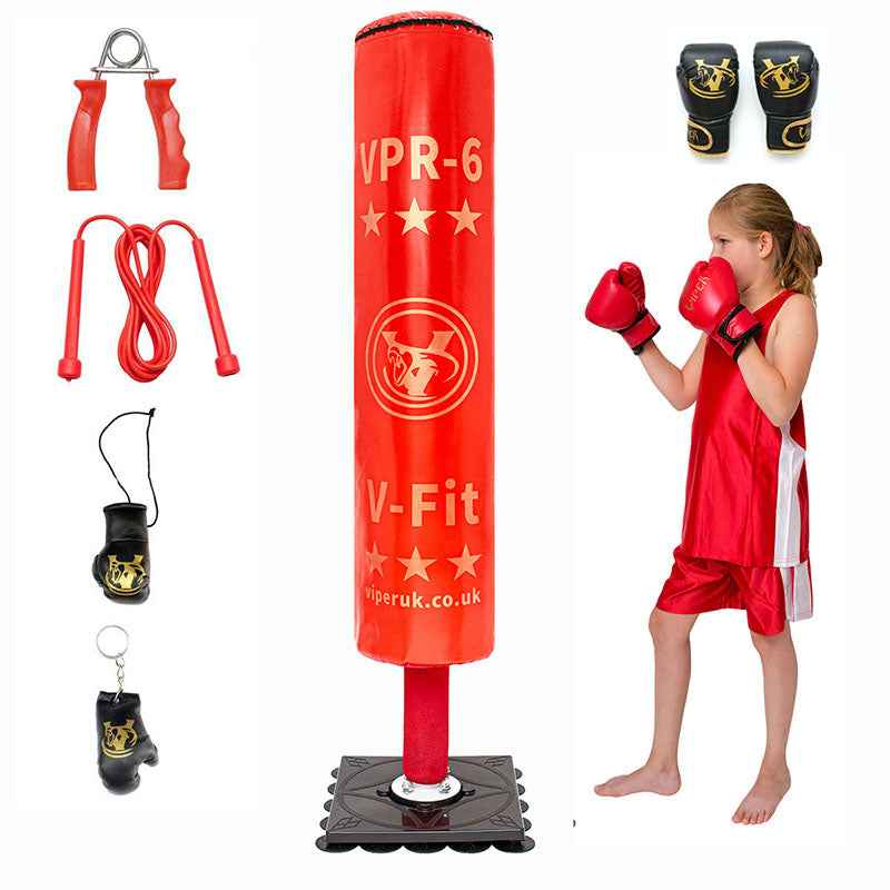 boxing gloves children's free standing punch bag