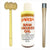 VIPER Cricket Bat Mallet Knocking Wood 2 Sides Handle Cone Wooden Grip Applicator Bat Raw Linseed Oil
