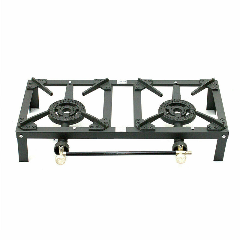 Viper Gas Boiling Ring Catering Lpg Burner Outdoor Double Kitchen Cooker 10kw