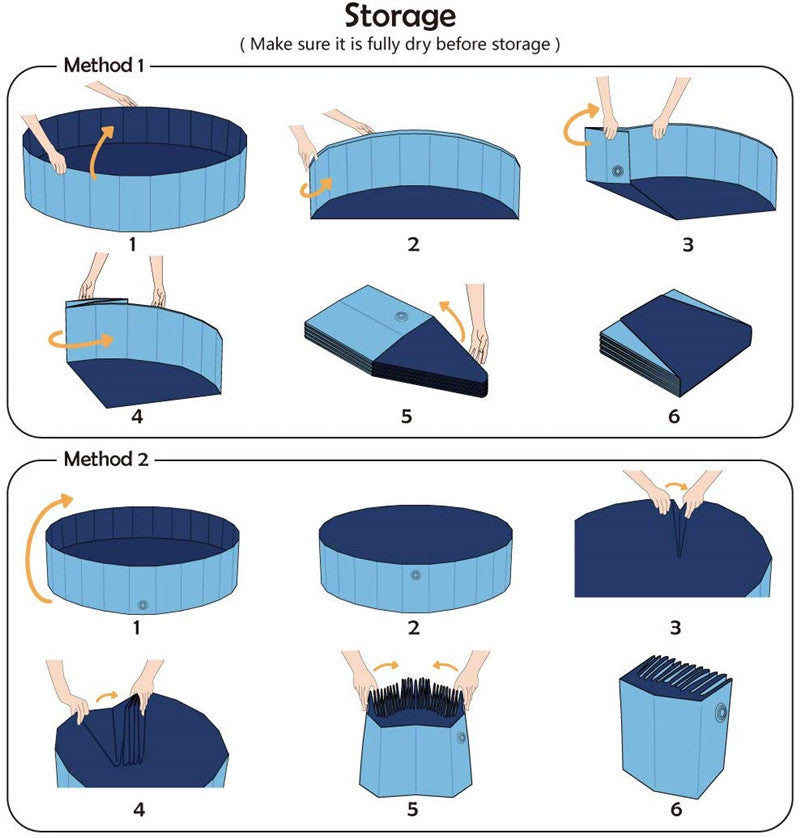 VIPER Blue Paddling Pool for Children and Pets Foldable Outdoor Pool 120 x 30cm