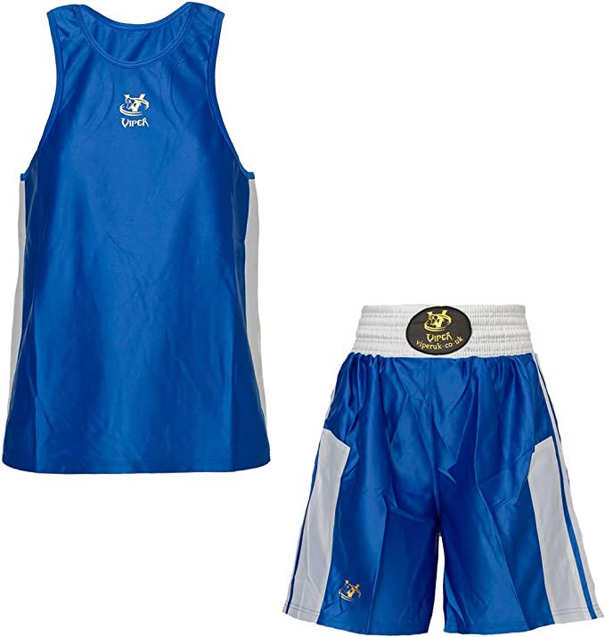Viper Boxing Kit for Competition Full Set Children Senior Junior Kids Jersey Vest Shorts Sports Boys