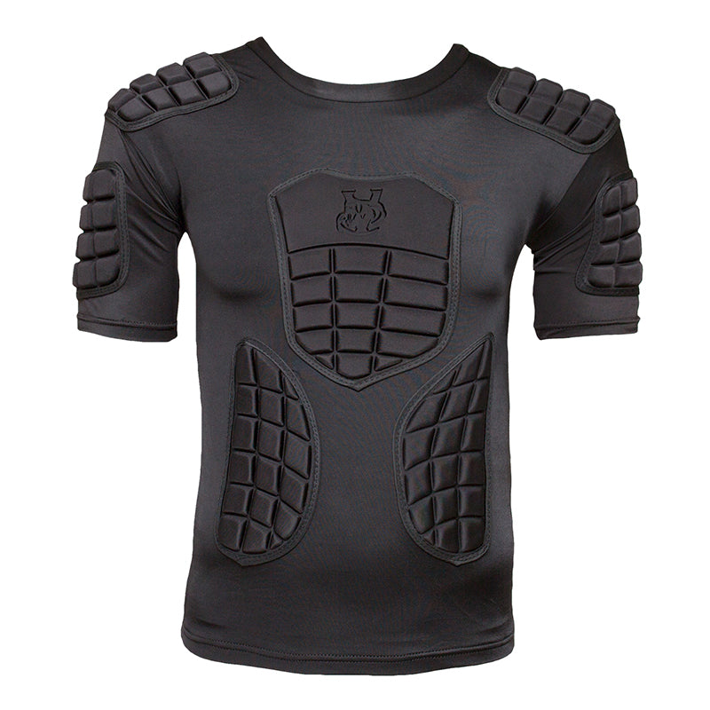 VIPER V-FIT Rugby Shoulder Pads Body Armour Rugby Training Fitness Rugby Head Pads (Full Black)