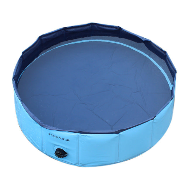 VIPER Blue Paddling Pool for Children and Pets Foldable Outdoor Pool 120 x 30cm